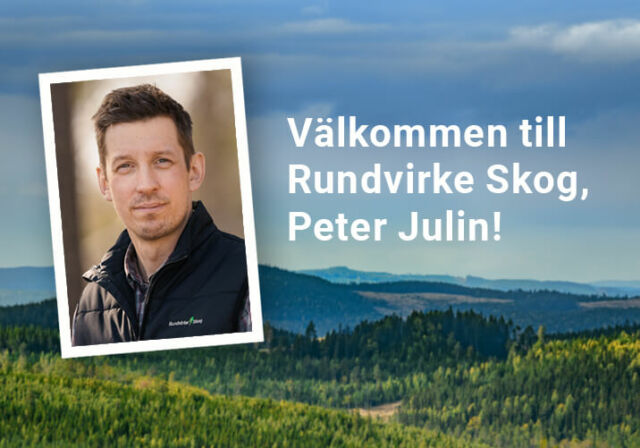 Peter Julin stärker upp i skogarna i södra Dalarna – välkommen Peter!